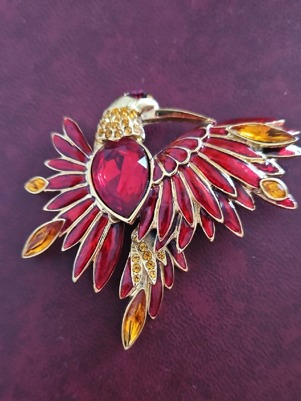 Graziano "Bird Of Paradise" Vintage Brooch. - Picture 3 of 11